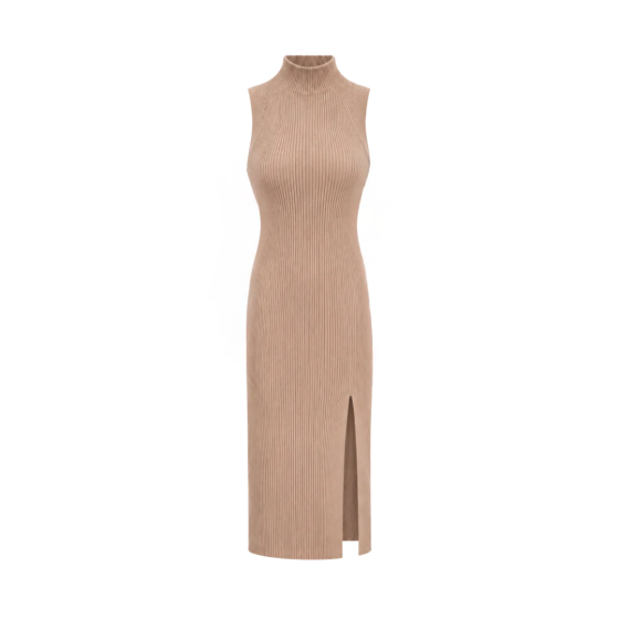 Рокля Leya polo neck dress