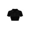 Noa polo crop top - Черно