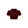 Noa polo crop top