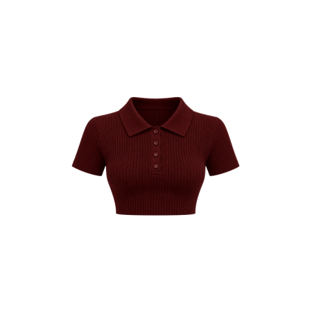 Noa polo crop top