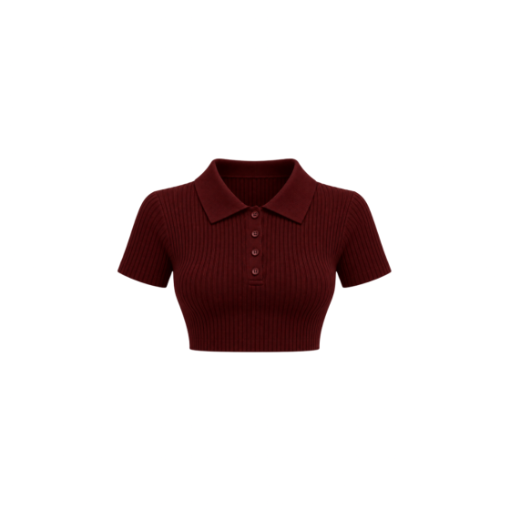 Noa polo crop top